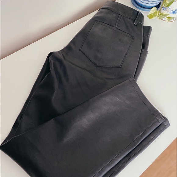 FREE PEOPLE Faux Leather Bootcut Midrise Pants - Picture 5 of 5